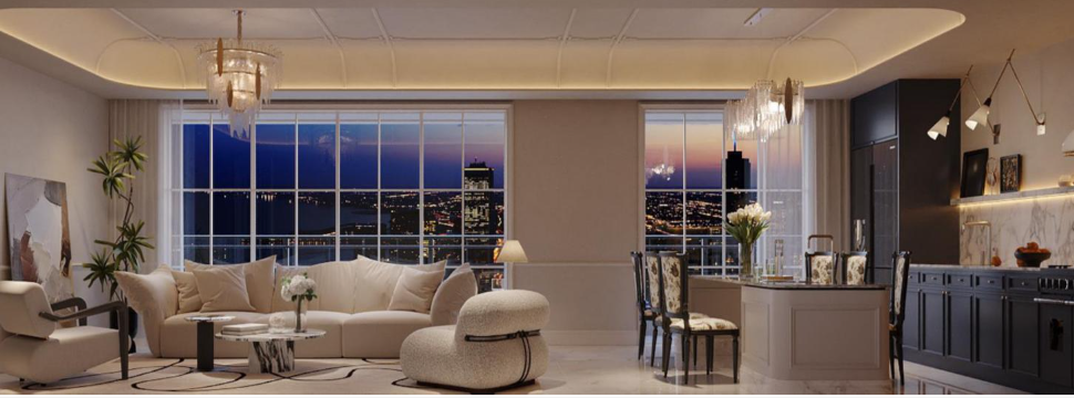 Brookside Oak Living Area