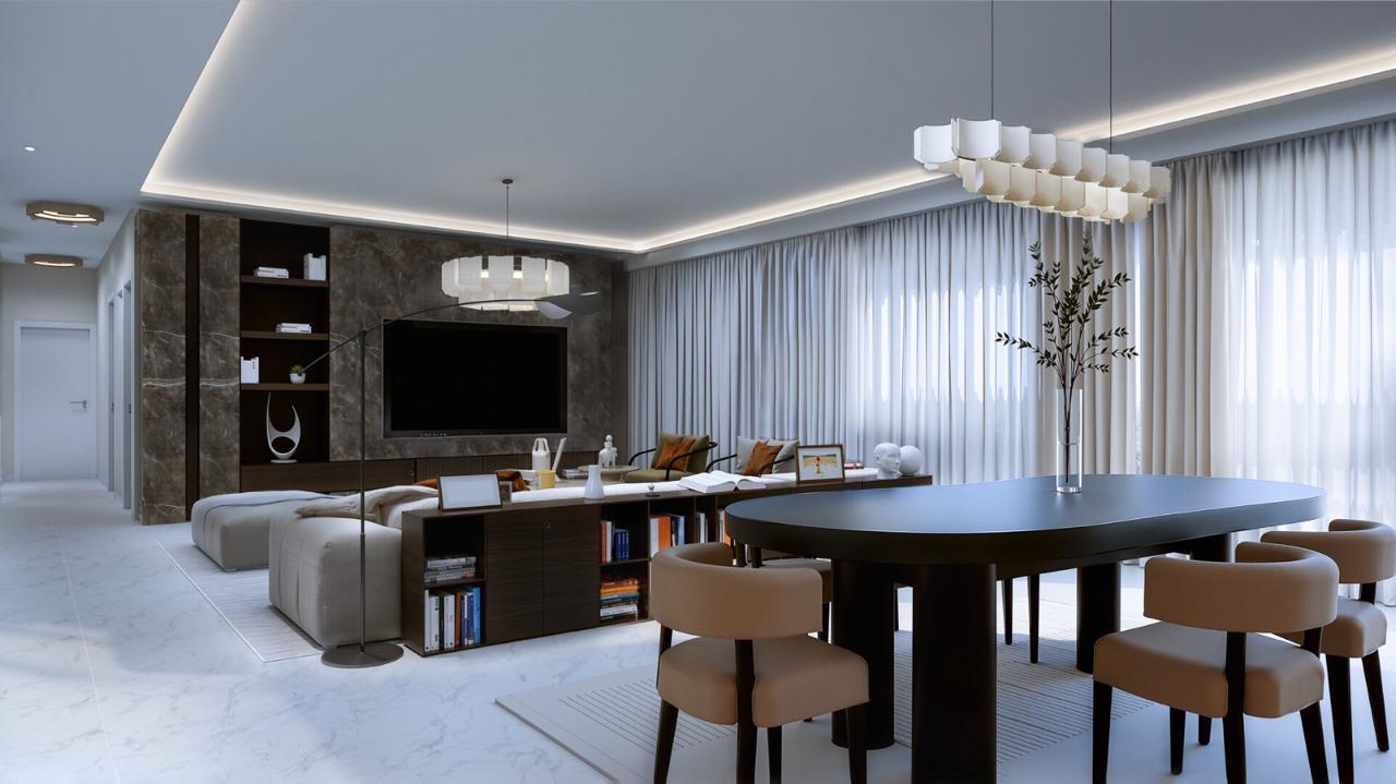 Crystal Oak Living Area