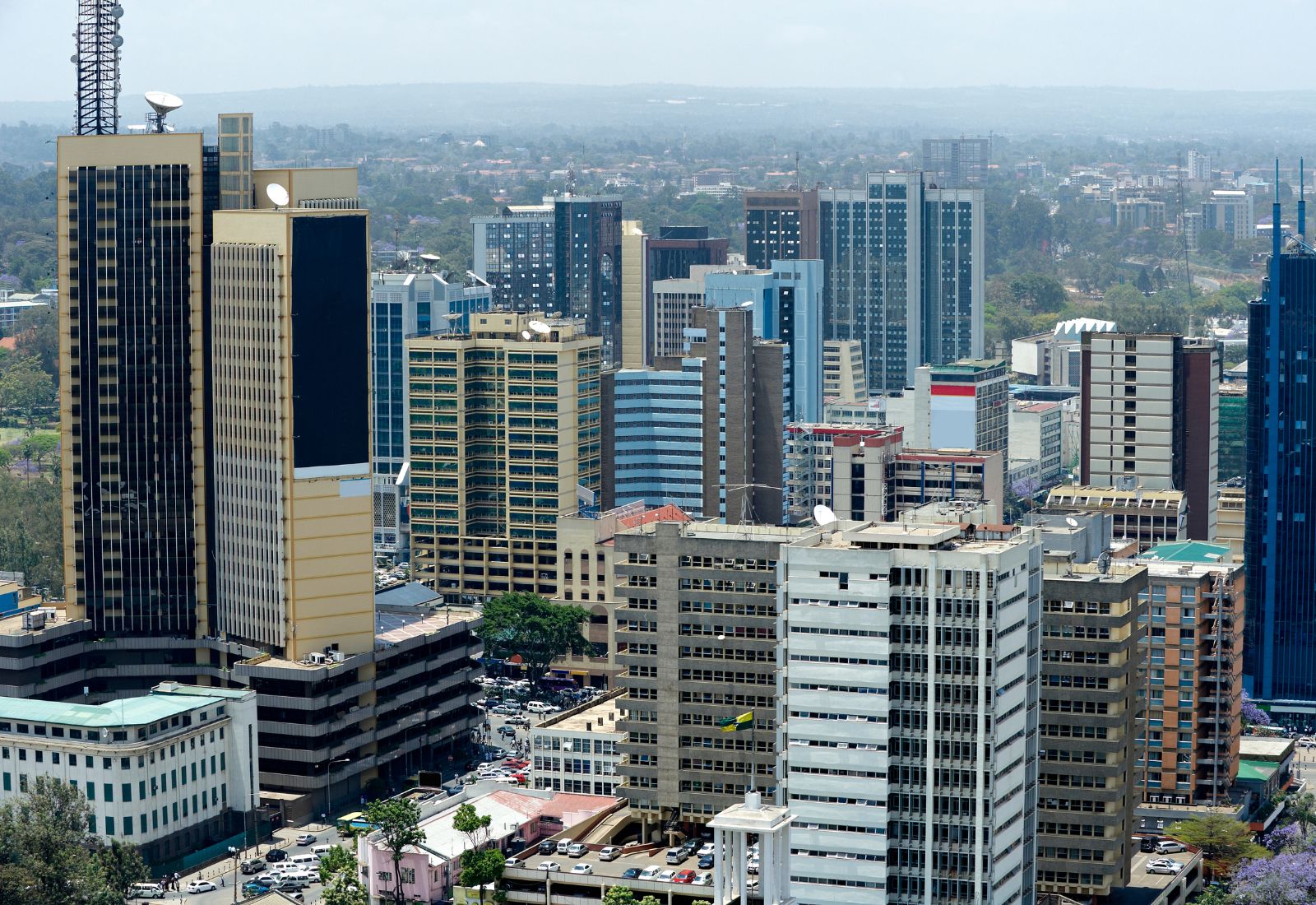 Nairobi skyline urbanization Africa